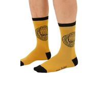 Licensed Harry Potter Hedwig Socks for Men - Classic Yellow & Black Owl Design, Soft Crew Knit, UK Size 6-11 - Official Wizarding World Merchandise