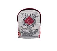 Licensed Harry Potter Maurauder's Map Backpack rucksack with theme charm attached, with zipper Canvas Cotton material, school college bag