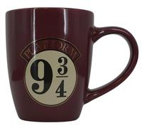 Licensed Harry Potter Platform 9 3/4 Latte Mug - Maroon Ceramic Coffee Mug, Wizarding World Tea Cup Gift for Harry Potter Fans & Collectors