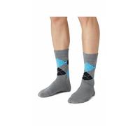 Licensed Harry Potter Ravenclaw Argyle Knitted Socks | Embroidered Ravenclaw Crest | Unisex Size UK 6-11 | Soft Cotton Blend Hogwarts House Socks