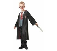 Rubies Official Harry Potter Gryffindor Deluxe Robe Costume, Includes Wand and Glasses, Childs Size Small Age 3-4 Years Halloween