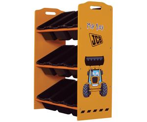 Licensed JCB Digger Tractor Bed Toybox Storage Bedside Bookcase 140 70 Cotbed