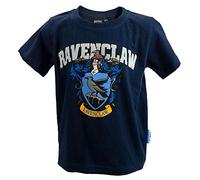 Licensed Kids Unisex Harry Potter Ravenclaw T-Shirt - Official Hogwarts House Crest Tee with Raised Puff Print - Ages 1 to 13 Years, Navy Blue (3-4)