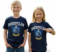 Licensed Kids Unisex Harry Potter Ravenclaw T-Shirt - Official Hogwarts House Crest Tee with Raised Puff Print - Ages 1 to 13 Years, Navy Blue (11-13) (UK, Age, 5 Years, 6 Years, Regular)