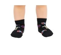 Licensed London Underground Baby Socks 6-12 Months - Soft Cotton Infant Socks with Tube Train, Big Ben & Roundel Design - Breathable Anti-Slip Comfort Fit (Black Baby Size 6-12 Months)