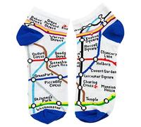 GWCC TFL6309 Licensed London Underground Tube Map Trainer Socks Mens Size 6-11