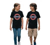 Licensed London Underground Unisex T-Shirt | Black Tee with Iconic Roundel Logo Print | 100% Combed Cotton | Sizes XS to 4XL (UK, Alpha, XS, Regular, Regular)