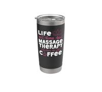 Licensed Massage Therapist Therapy Coffee Life Isn't Always Stainless Steel Insulated Tumbler