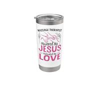 Licensed Massage Therapist Therapy Jesus Faith Massage Stainless Steel Insulated Tumbler
