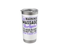Licensed Massage Therapist Therapy Warning Massage Therapist Stainless Steel Insulated Tumbler