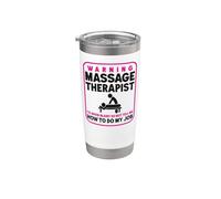 Licensed Massage Therapist Therapy Warning Massage Therapist Stainless Steel Insulated Tumbler