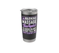 Licensed Massage Therapist Therapy Warning Massage Therapist Stainless Steel Insulated Tumbler