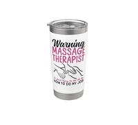 Licensed Massage Therapist Therapy Warning Massage Therapist Stainless Steel Insulated Tumbler