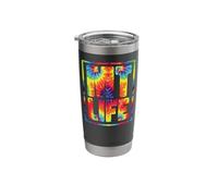 Licensed Massage Therapist Tie Dye Retro Vintage 90S 80S Stainless Steel Insulated Tumbler