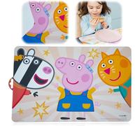 Licensed Peppa Pig Placemat for Kids, Mealtime Mat with Colorful Design, Non-Slip Reusable Table Mat, Wipe Clean, 41.5cm Toddler Dining Placemat, Promotes Independent Eating, Cute Peppa Pig Tableware