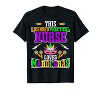 Licensed Practical Nurse Loves Mardi Gras - LPN Fat Tuesdays T-Shirt