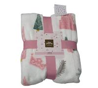 Licensed-Primark Disney Princess Bed Fleece Throw Soft Warm White Cosy Home Blanket 120cm x 150cm, Multicolor