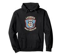 Licensed Snack Inspector Funny Raccoon Cartoon Pullover Hoodie