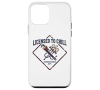 Licensed To Chill Funny HVAC Technician Refrigeration Humor Case for iPhone 12 mini