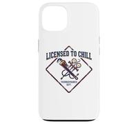 Licensed To Chill Funny HVAC Technician Refrigeration Humor Case for iPhone 13