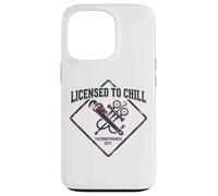 Licensed To Chill Funny HVAC Technician Refrigeration Humor Case for iPhone 13 Pro