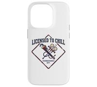 Licensed To Chill Funny HVAC Technician Refrigeration Humor Case for iPhone 14 Pro