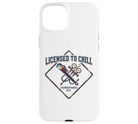 Licensed To Chill Funny HVAC Technician Refrigeration Humor Case for iPhone 15 Plus