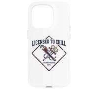 Licensed To Chill Funny HVAC Technician Refrigeration Humor Case for iPhone 15 Pro