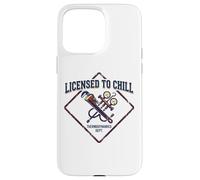 Licensed To Chill Funny HVAC Technician Refrigeration Humor Case for iPhone 15 Pro Max