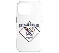 Licensed To Chill Funny HVAC Technician Refrigeration Humor Case for iPhone 16 Pro