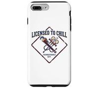 Licensed To Chill Funny HVAC Technician Refrigeration Humor Case for iPhone 7 Plus/8 Plus