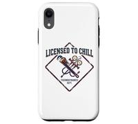 Licensed To Chill Funny HVAC Technician Refrigeration Humor Case for iPhone XR