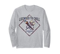 Licensed to Chill Funny HVAC Technician Refrigeration Humor Long Sleeve T-Shirt
