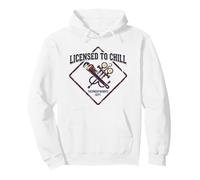 Licensed To Chill Funny HVAC Technician Refrigeration Humor Pullover Hoodie