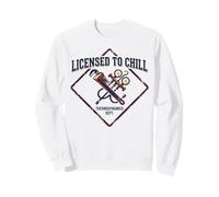 Licensed To Chill Funny HVAC Technician Refrigeration Humor Sweatshirt