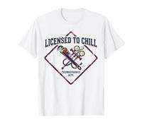 Licensed to Chill Funny HVAC Technician Refrigeration Humor T-Shirt