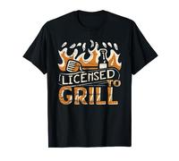 Licensed To Grill - BBQ Enthusiast Pitmaster Grilling Chef T-Shirt