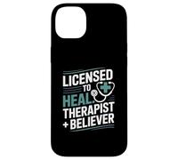 Licensed To Heal Therapist Believer Christian Case for iPhone 14 Plus