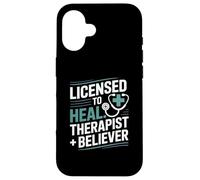 Licensed To Heal Therapist Believer Christian Case for iPhone 16