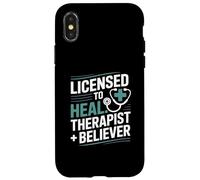 Licensed To Heal Therapist Believer Christian Case for iPhone X/XS