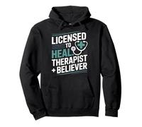 Licensed To Heal Therapist Believer Christian Pullover Hoodie