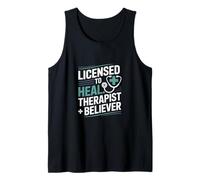 Licensed to Heal Therapist Believer Christian Tank Top