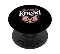 Licensed To Knead Massage Therapist PopSockets Adhesive PopGrip