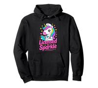 Licensed To Sparkle Cute Nurse Unicorn Kawaii Pullover Hoodie