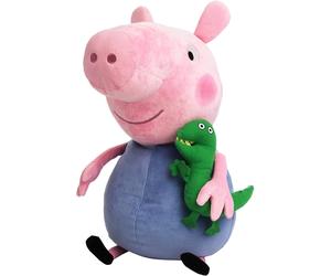 LICENSED TY "GEORGE" PEPPA PIG XL BEANIE BABIES 15" SOFT TOY PLUSH 56019