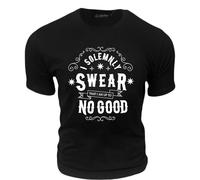 Licensed Unisex Harry Potter 'I Solemny Swear That I am Upto no Good' t-Shirt, Print, Black Colour, XS to 2XL (UK, Alpha, M, Regular, Regular, Black)