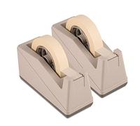Lichamp 2 Pack Desktop Tape Dispenser Holder with Large 3 inch Core for Masking Tape, Heat Transfer Tape Sublimation, Painters Tape, Freezer Tape and Kitchen Tape, 0228LG