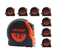Lichamp 8 Pack Tape Measuring 12FT x 1/2 inch, Orange