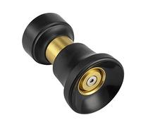 Lichamp Hose Nozzle Heavy Duty Brass Fireman Style High Power Leak Proof Adjustable Garden Water Sprayer, Suitable Car Wash, Patio Cleaning, Lawn, Shower Pets (Black)
