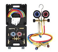 Lichamp HVAC R410a Gauges with Liquid Vaporizer, Vapor Charging Manifold Gauge Set for 410A R404a R22 R32, R41013